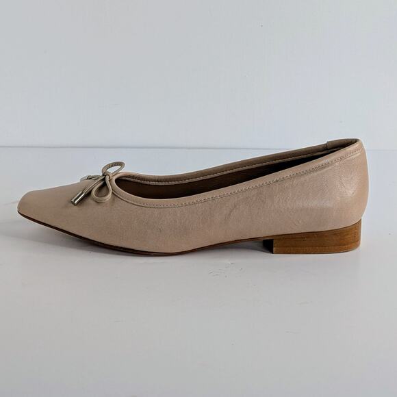 Flattered Cream Flats with Bow Detail - Picture 1 of 15